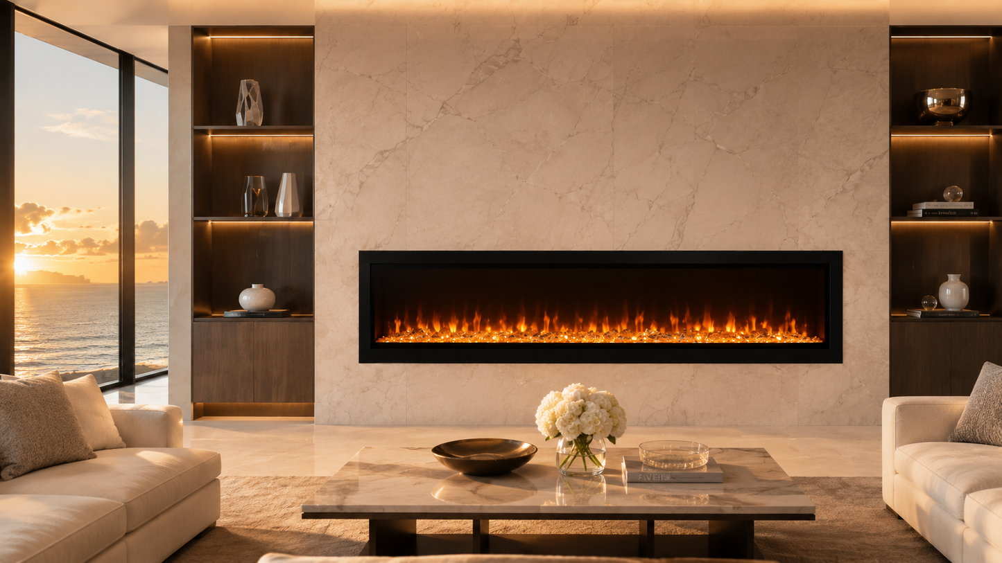 72" Ultra-Wide Linear Electric Fireplace