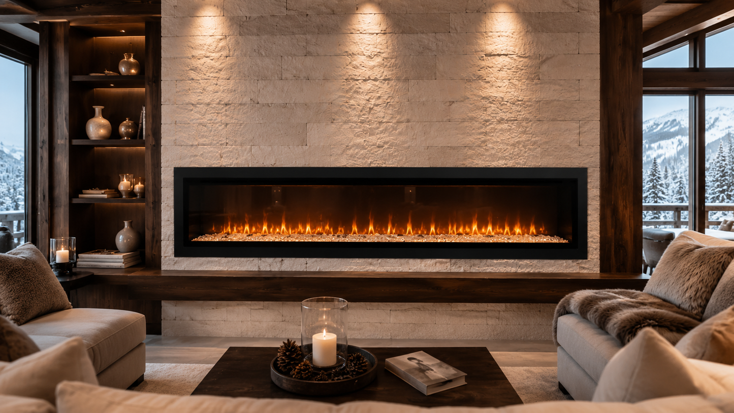 72" Smart-Ready Linear Electric Fireplace