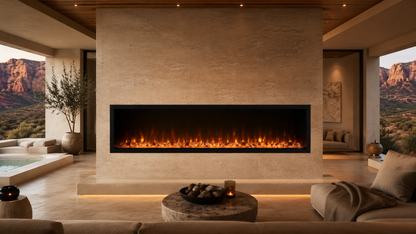 72" Designer Linear Electric Fireplace