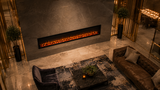 72" Panoramic Linear Electric Fireplace