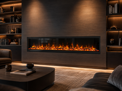 78" Designer Recessed Linear Electric Fireplace