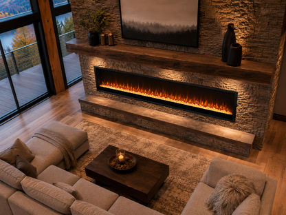 80" Premium Panorama Electric Fireplace
