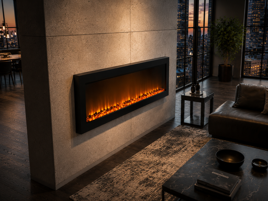 50" Wall-Mounted Electric Fireplace