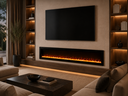 80" Built-In Premium Electric Fireplace