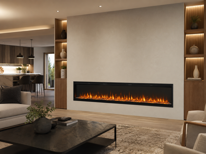 74" Built-In Linear Fireplace for Remodels