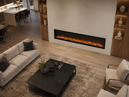 74" Built-In Linear Fireplace for Remodels