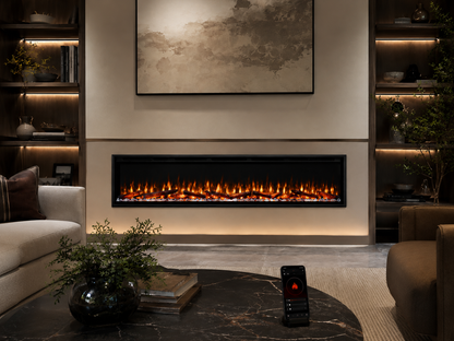 60" Smart App-Controlled Electric Fireplace