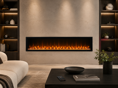 72" Smart Linear Electric Fireplace