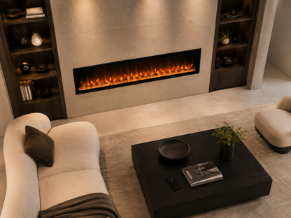 72" Smart Linear Electric Fireplace