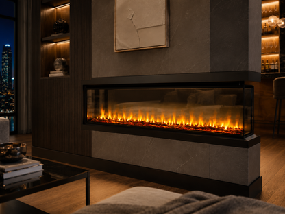 72" Multi-Sided Electric Fireplace