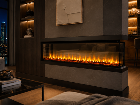 Multi-Sided Electric Fireplaces