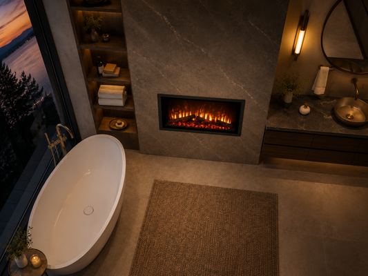 36" Electric Fireplace Insert