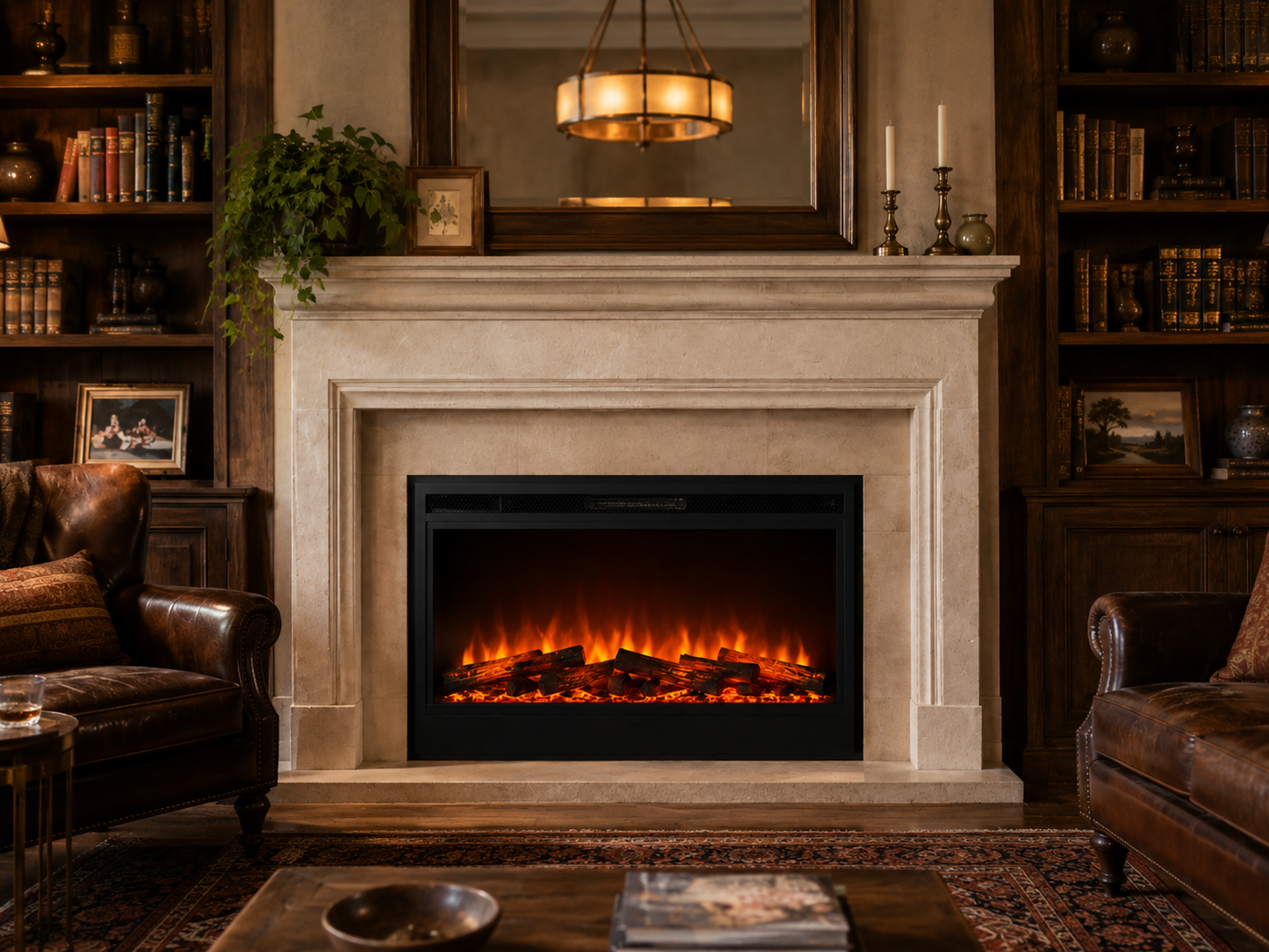 42" Electric Fireplace Insert for Existing Fireplaces