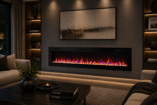 Recessed Linear Electric Fireplace