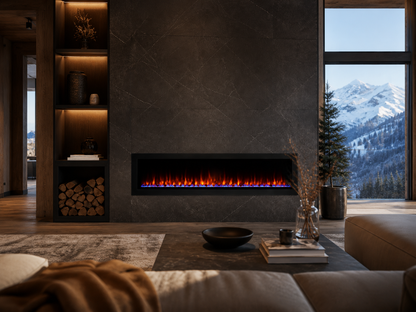 60" Recessed Linear Electric Fireplace