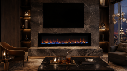 60" Slim Built-In Linear Electric Fireplace