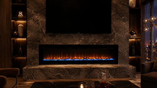 60" Slim Built-In Linear Electric Fireplace