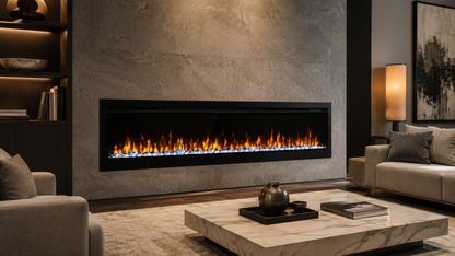 60" Crystal Ember Linear Electric Fireplace