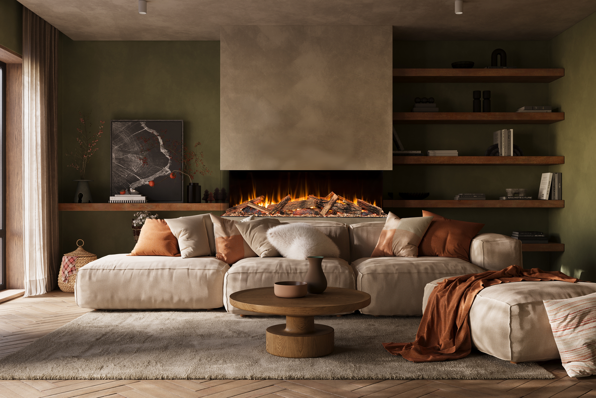 Amantii LumaForest electric fireplace — series installation inspiration