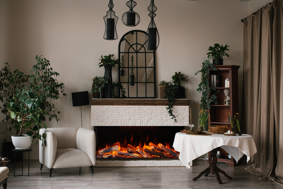 Amantii LumaForest electric fireplace — series installation inspiration