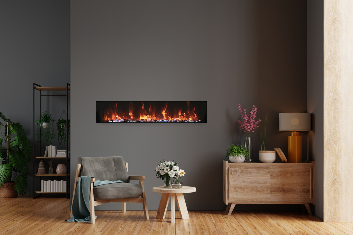 Amantii Panorama Xtra Slim electric fireplace — series installation inspiration