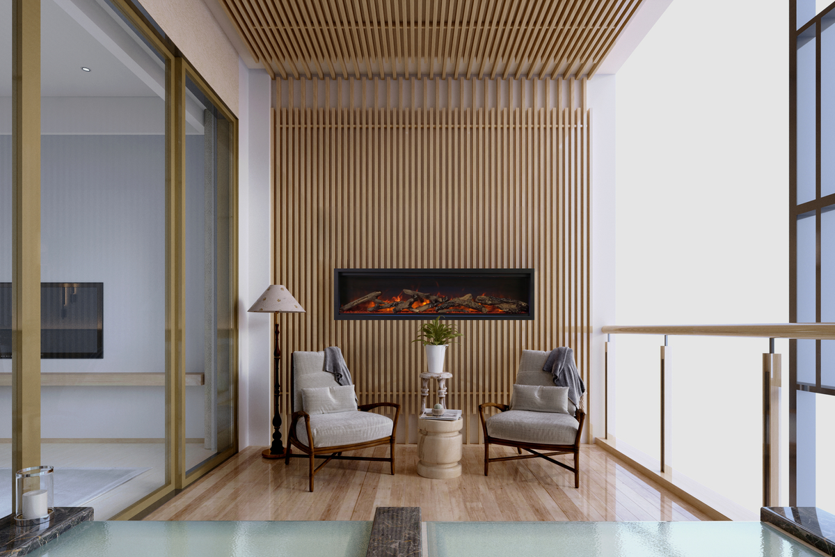 Amantii Symmetry Lumina electric fireplace — series installation inspiration