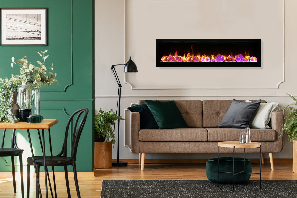 Amantii Symmetry Lumina electric fireplace — series installation inspiration