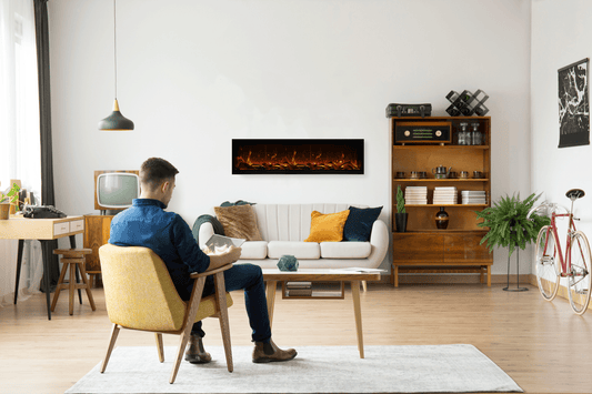 Amantii Symmetry Extra Tall Bespoke electric fireplace — series installation inspiration