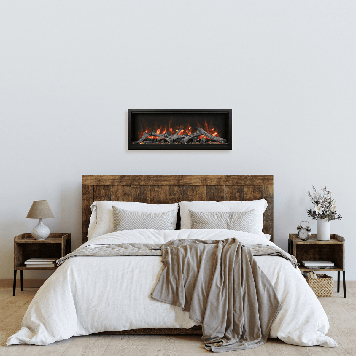 Amantii Symmetry Extra Tall electric fireplace — series installation inspiration