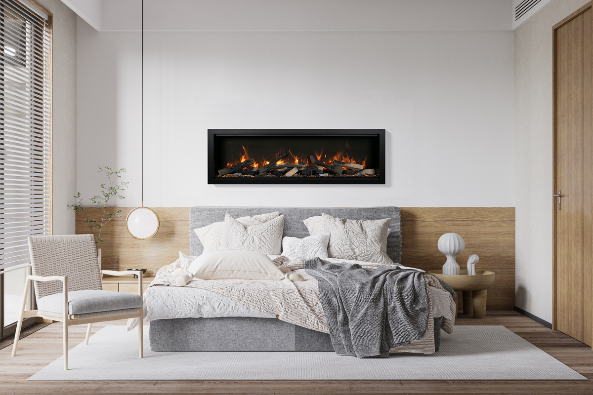 Amantii Symmetry Extra Tall Lumina electric fireplace — series installation inspiration