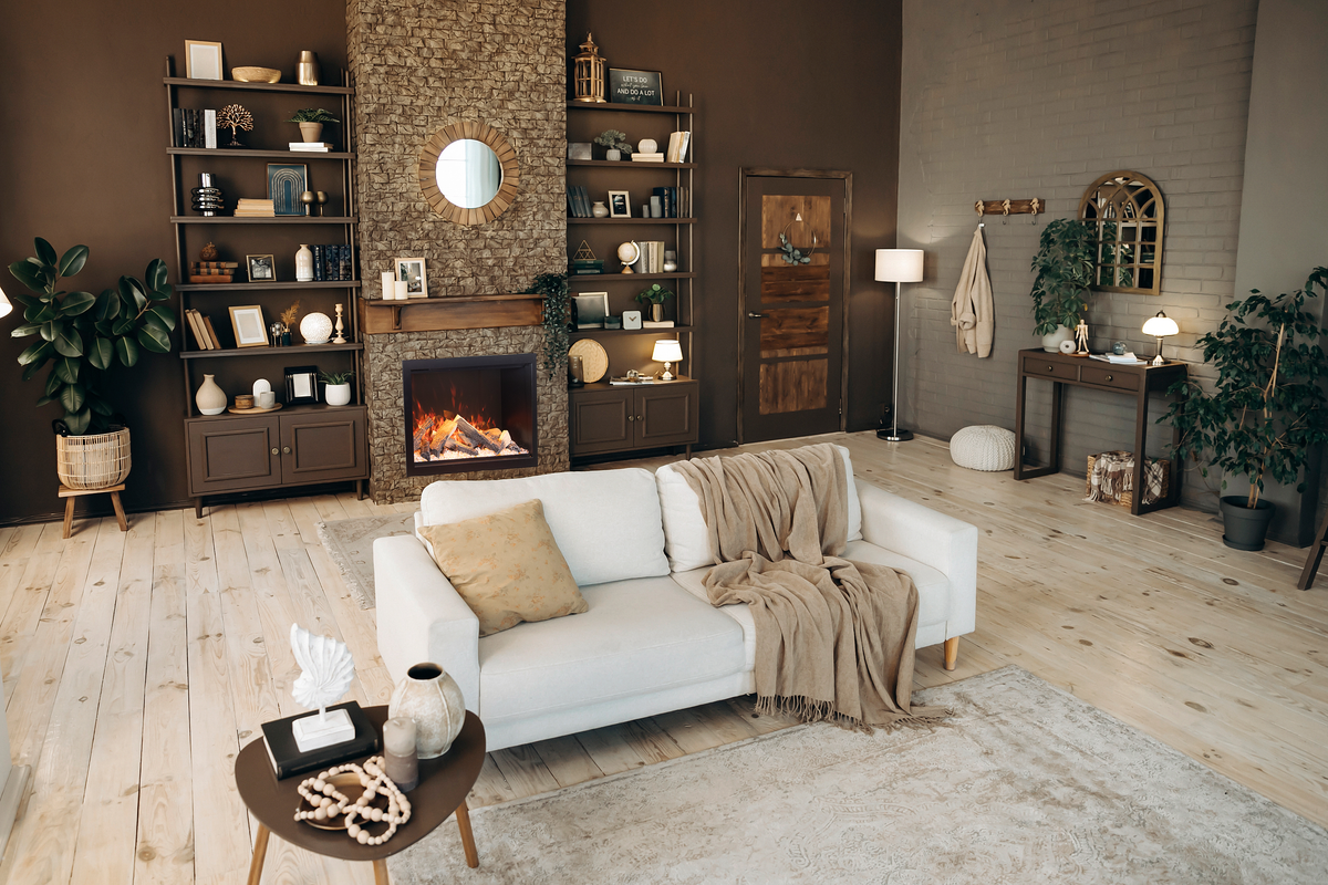 Amantii Traditional Lumina electric fireplace — series installation inspiration