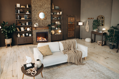 Amantii Traditional Lumina electric fireplace — series installation inspiration