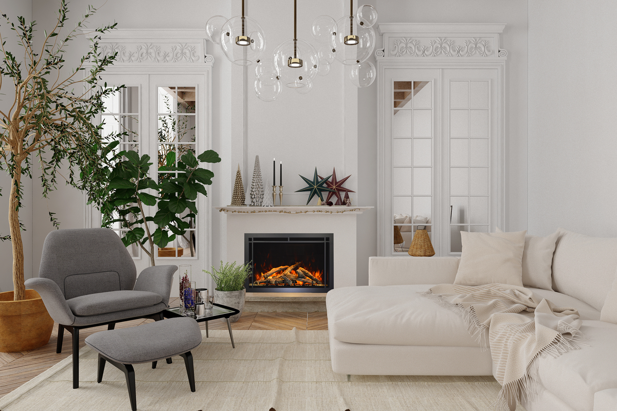 Amantii Traditional Lumina electric fireplace — series installation inspiration
