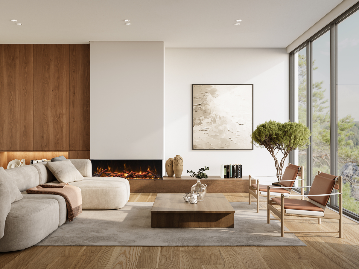 Amantii TruView Bespoke electric fireplace — series installation inspiration