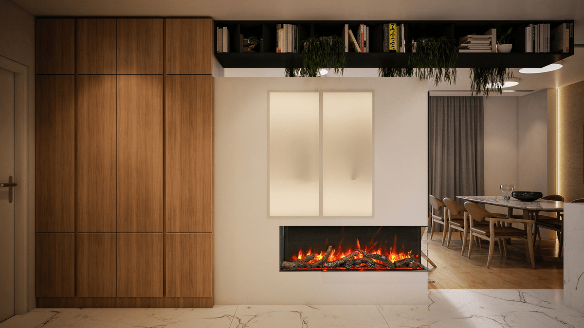 Amantii TruView Slim electric fireplace — series installation inspiration