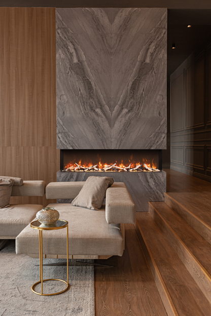 Amantii TruView Slim Lumina electric fireplace — series installation inspiration