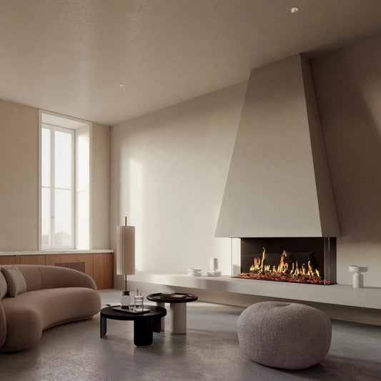 EcoSmart Fire Motion electric fireplace bay residential installation inspiration