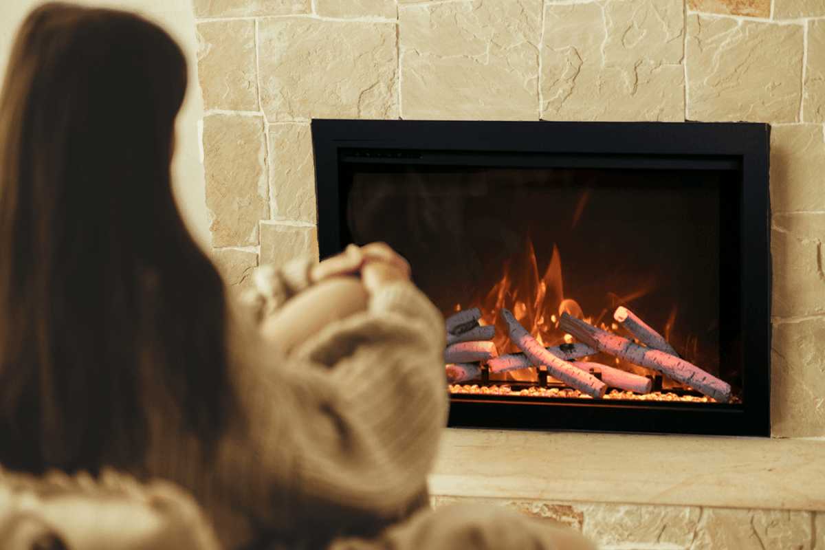 Amantii Traditional Bespoke electric fireplace — series product view; size and optional media vary