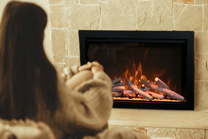 Amantii Traditional Bespoke electric fireplace — series product view; size and optional media vary