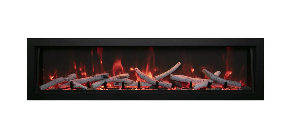 Remii DEEP series electric fireplace with optional birch media