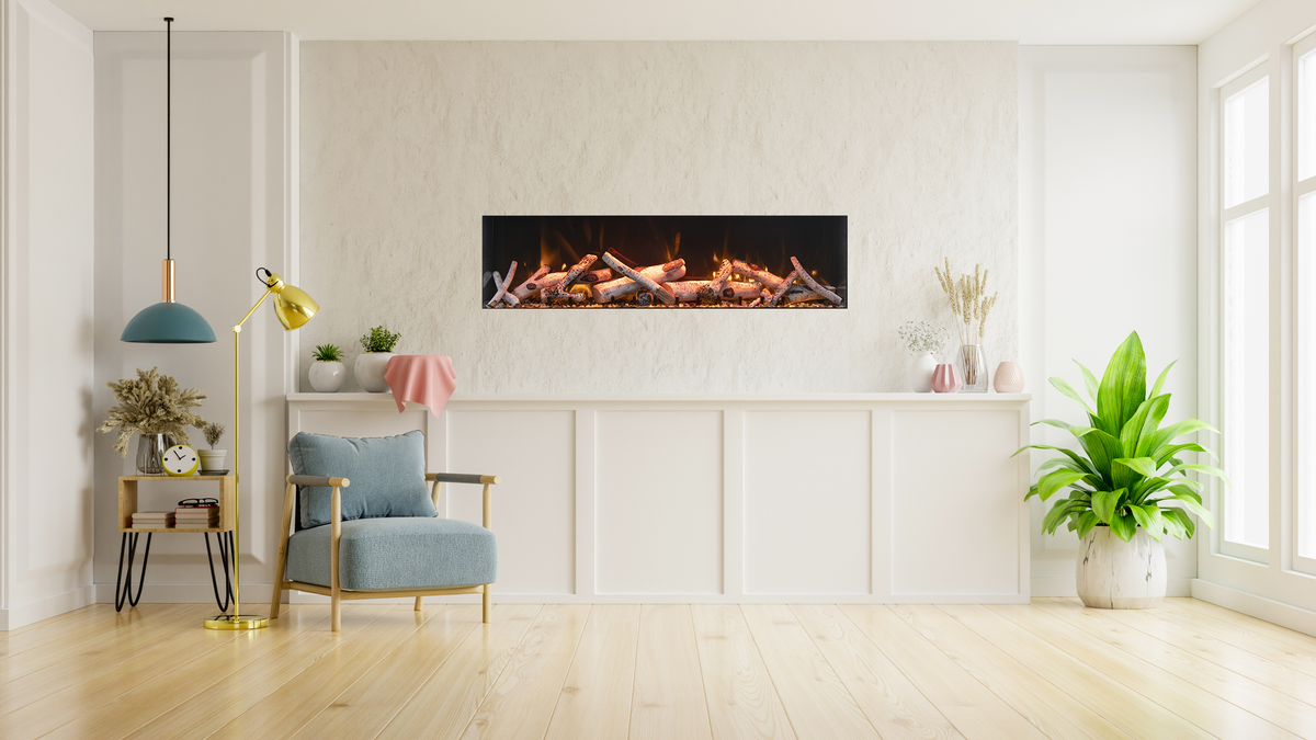 Remii DEEP series electric fireplace modern interior installation inspiration