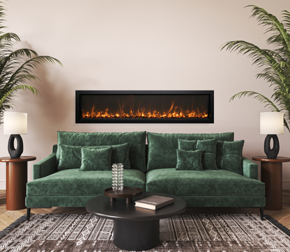 Remii Extra Slim series electric fireplace lifestyle installation