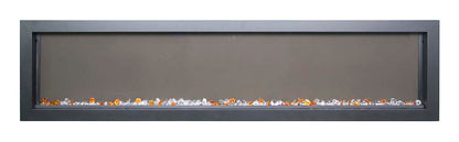 Remii Extra Slim series electric fireplace decorative ember media detail