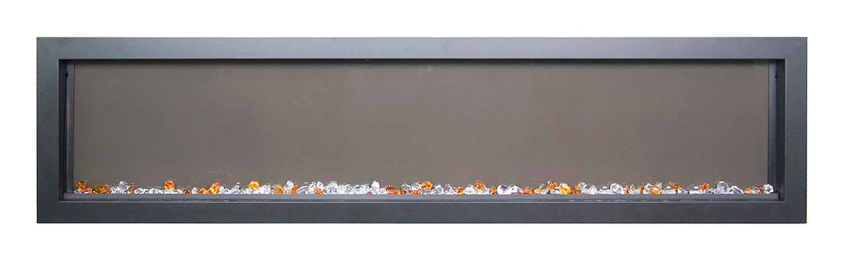 Remii Extra Slim series electric fireplace decorative ember media detail